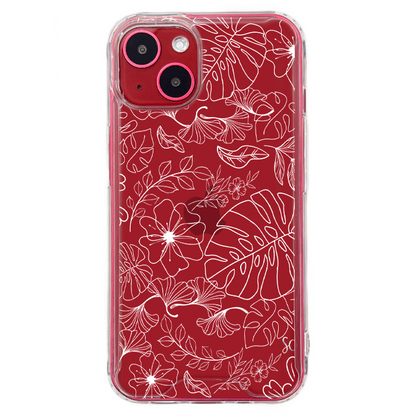 E. Case flores blancas - Samsung