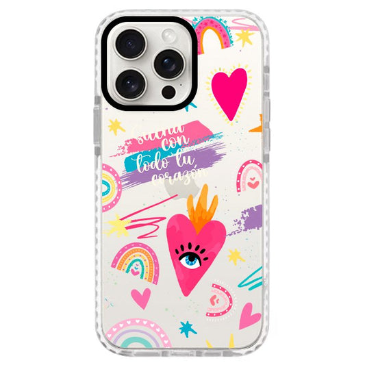 Case Celular Corazones 3 - iPhone