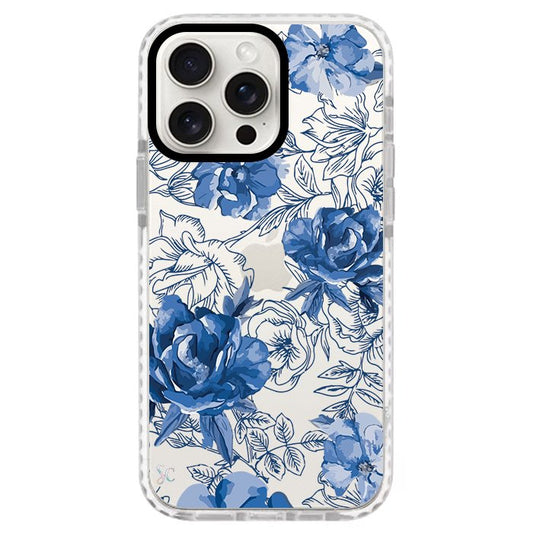 Case Celular Flores Azules - iPhone