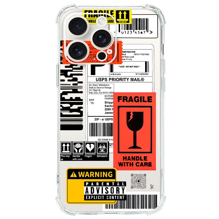 Case Celular Warning - iPhone