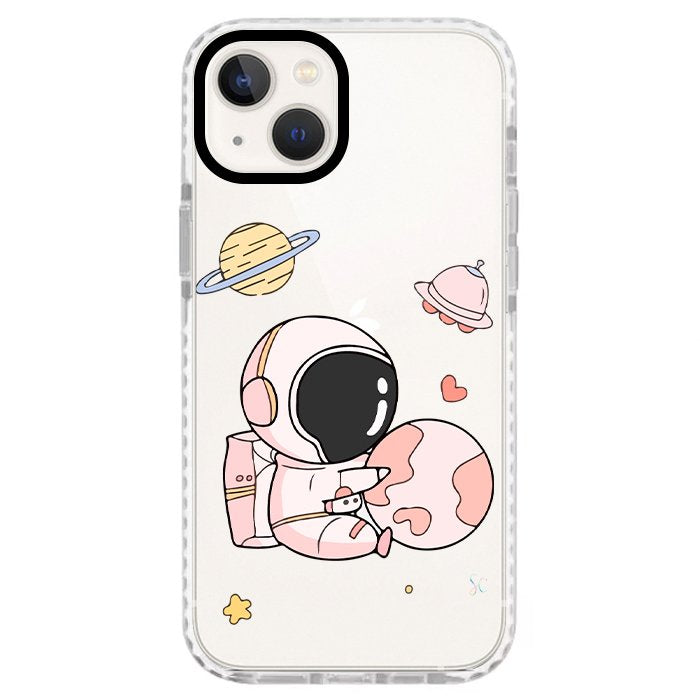 Case Celular Astronauta Rosa - iPhone