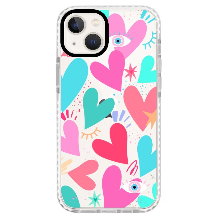 Case Celular Corazones 2 - iPhone