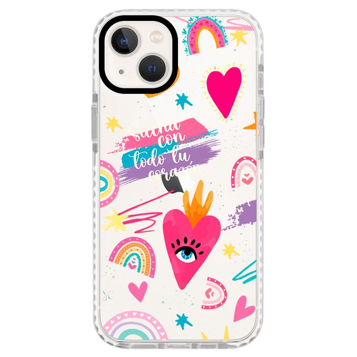Case Celular Corazones 3 - iPhone