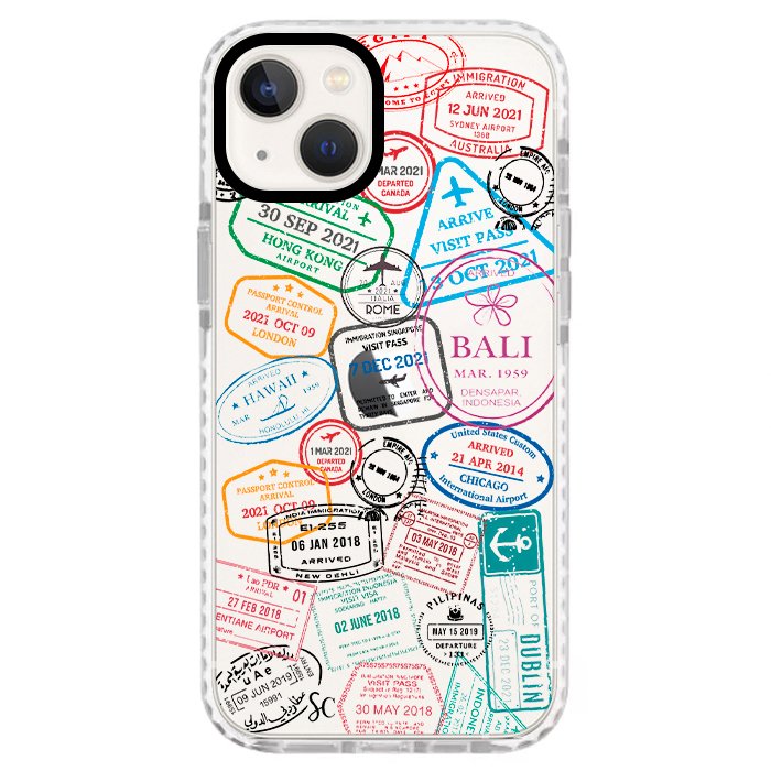 Case Celular Sellos Pasaporte - iPhone