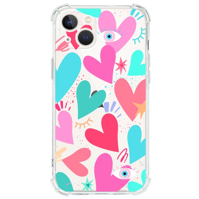 Case Celular Corazones 2 - iPhone