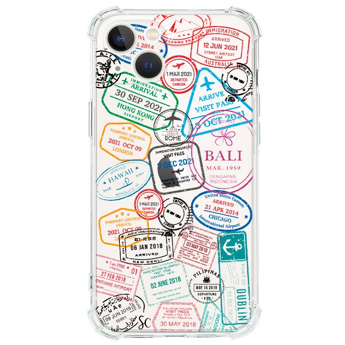 Case Celular Sellos Pasaporte - iPhone