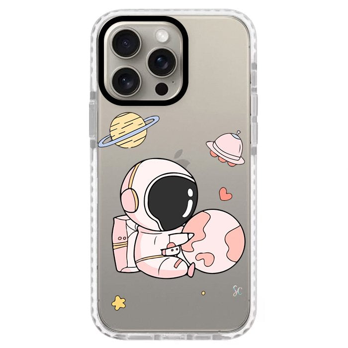 Case Celular Astronauta Rosa - iPhone