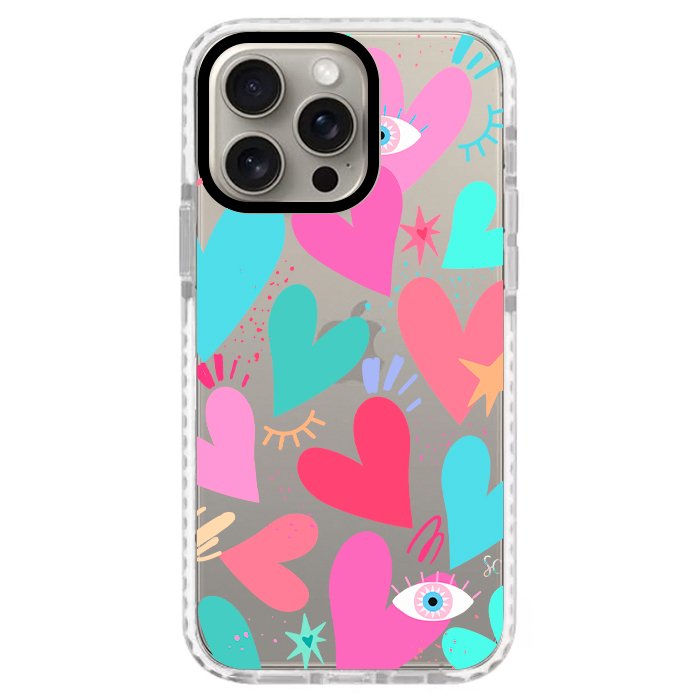 Case Celular Corazones 2 - iPhone