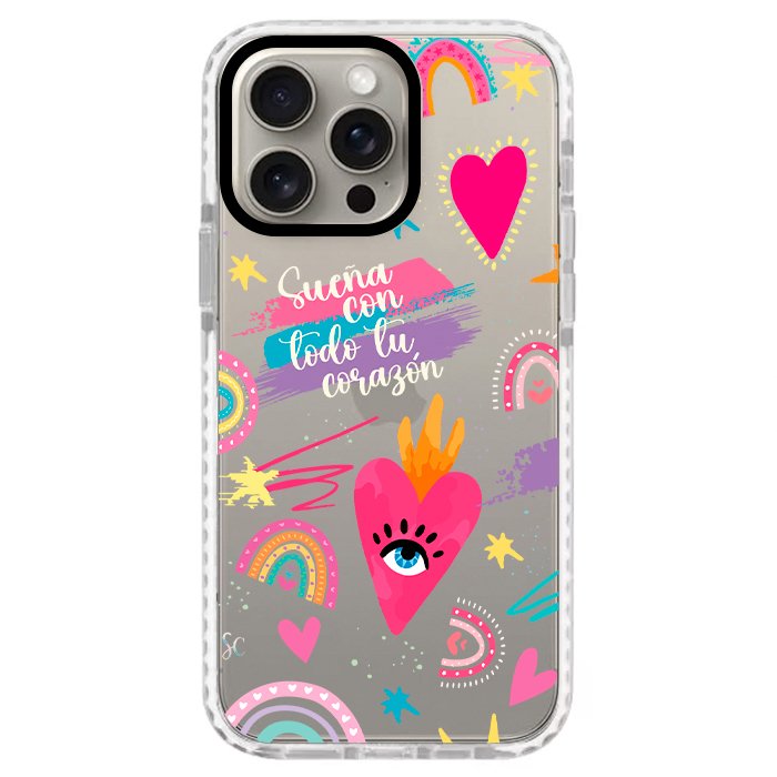 Case Celular Corazones 3 - iPhone