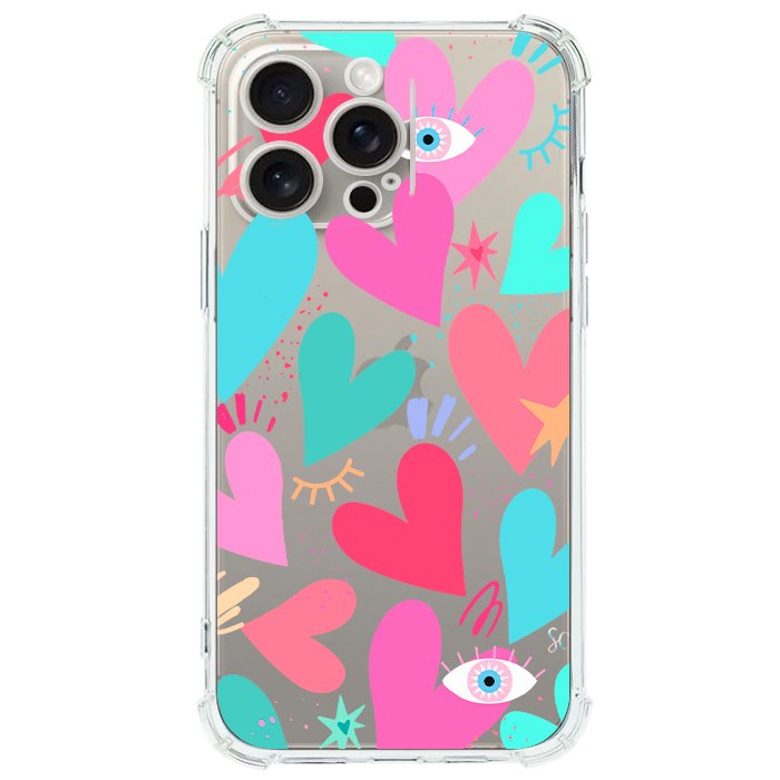 Case Celular Corazones 2 - iPhone