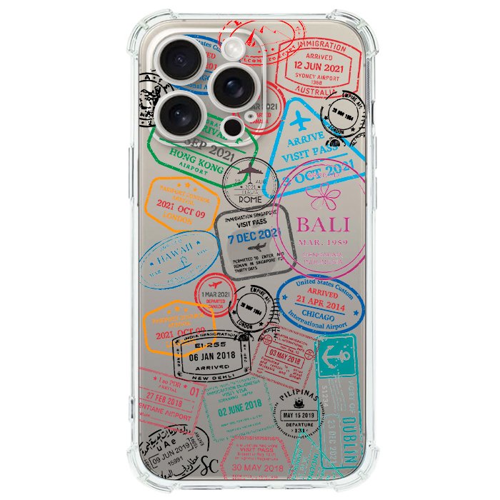 Case Celular Sellos Pasaporte - iPhone