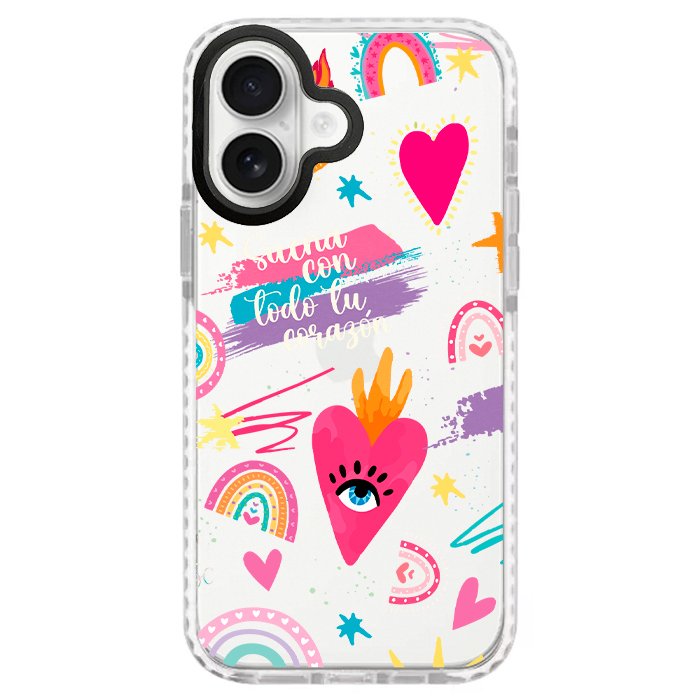 Case Celular Corazones 3 - iPhone
