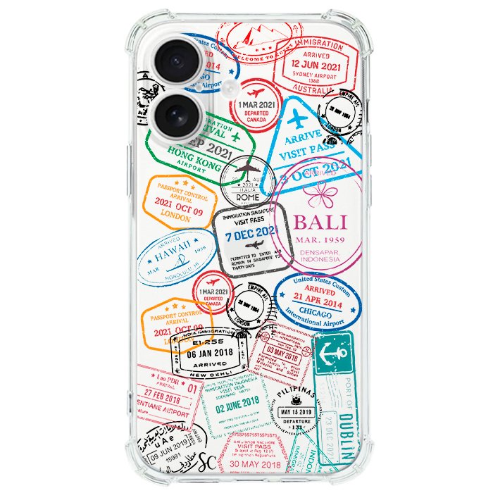 Case Celular Sellos Pasaporte - iPhone