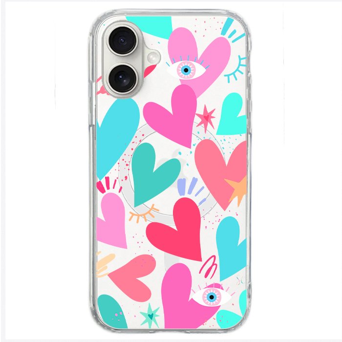 Case Celular Corazones 2 - iPhone