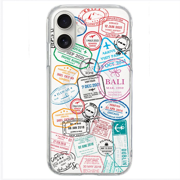 Case Celular Sellos Pasaporte - iPhone