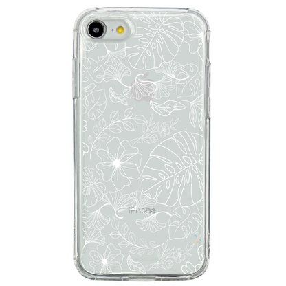 E. Case flores blancas - Xiaomi