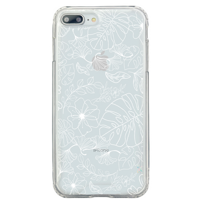 E. Case flores blancas - Samsung