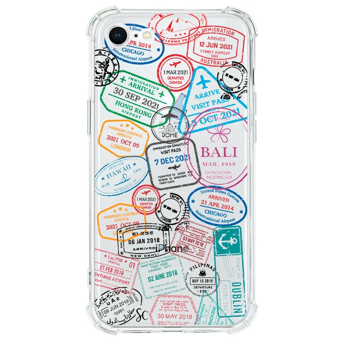 Case Celular Sellos Pasaporte - iPhone