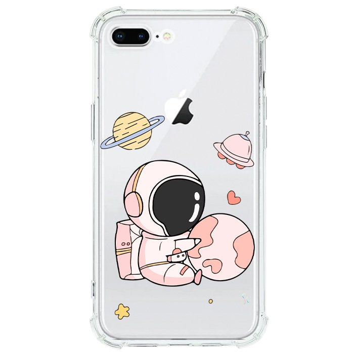 Case Celular Astronauta Rosa - iPhone