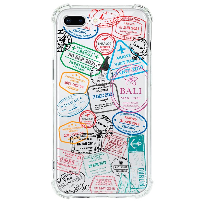 Case Celular Sellos Pasaporte - iPhone
