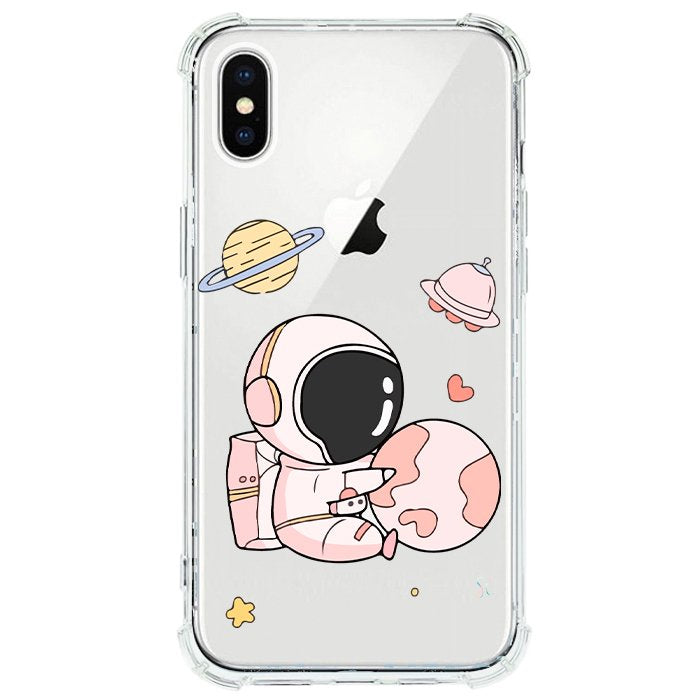 Case Celular Astronauta Rosa - iPhone