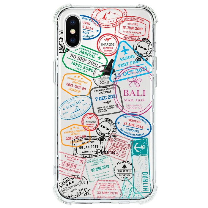 Case Celular Sellos Pasaporte - iPhone
