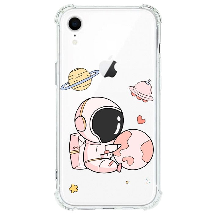 Case Celular Astronauta Rosa - iPhone
