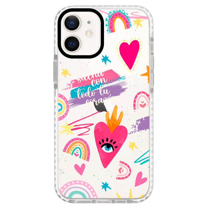 Case Celular Corazones 3 - iPhone