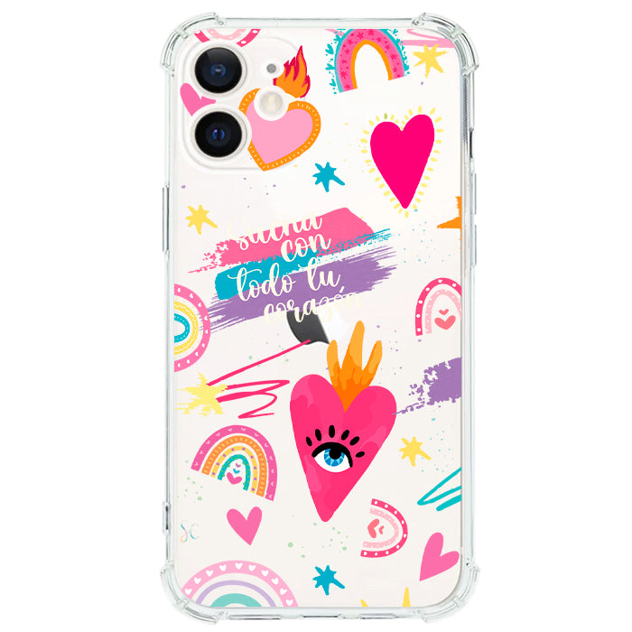 Case Celular Corazones 3 - iPhone