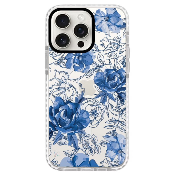 Case Celular Flores Azules - iPhone