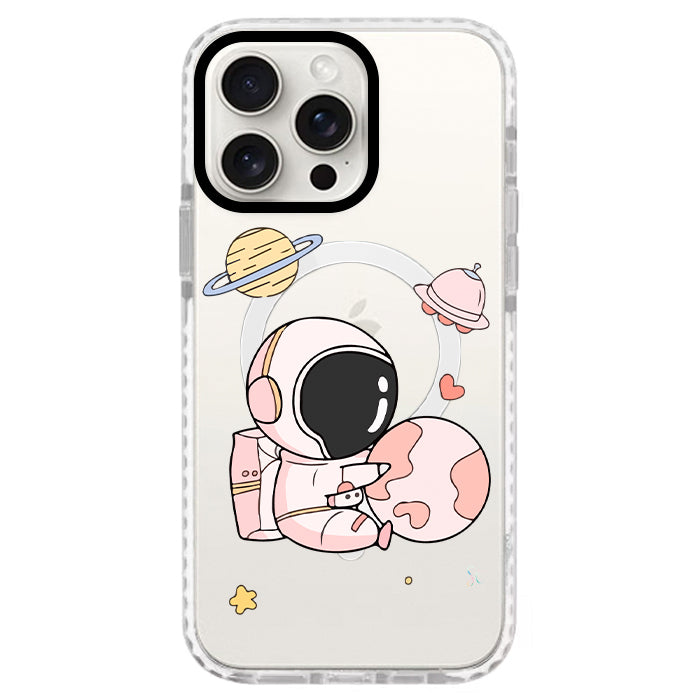 Case Celular Astronauta Rosa - iPhone