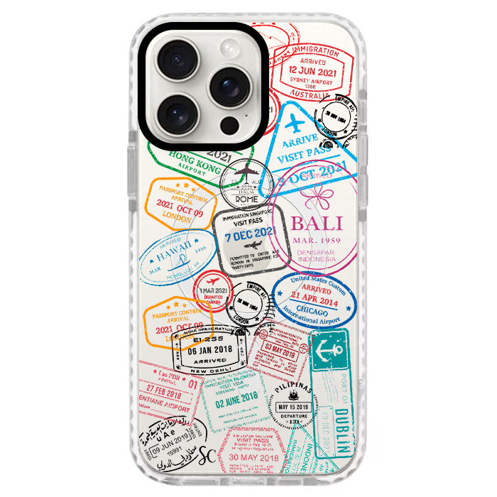 Case Celular Sellos Pasaporte - iPhone