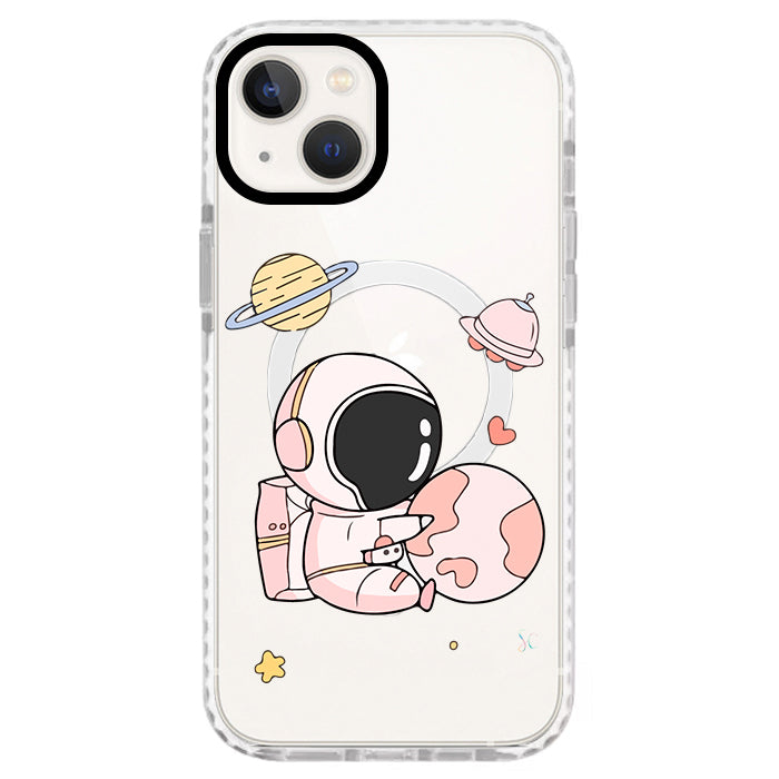Case Celular Astronauta Rosa - iPhone