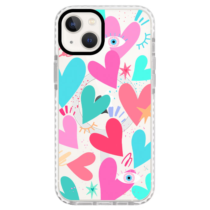 Case Celular Corazones 2 - iPhone