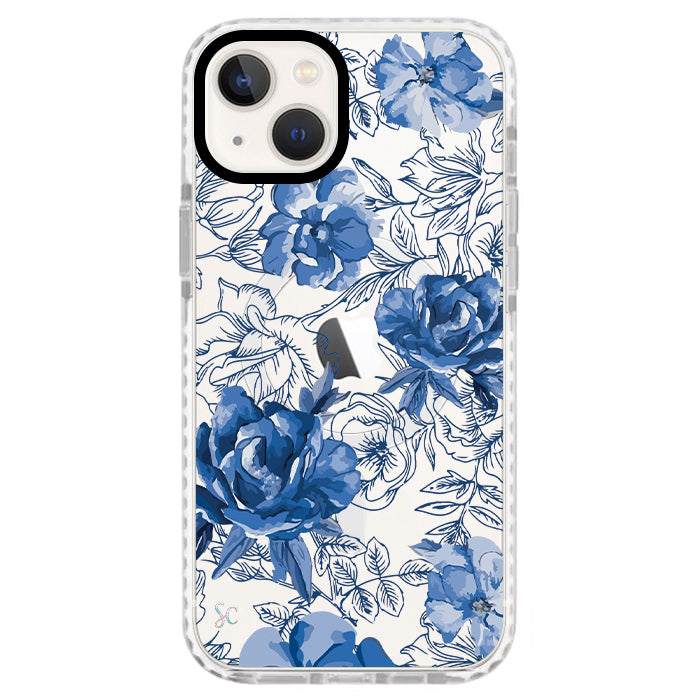 Case Celular Flores Azules - iPhone