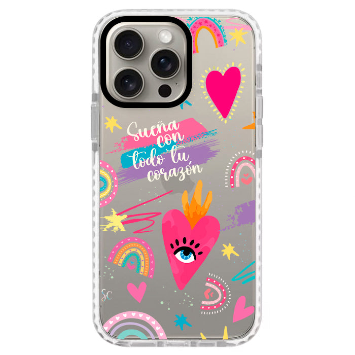 Case Celular Corazones 3 - iPhone