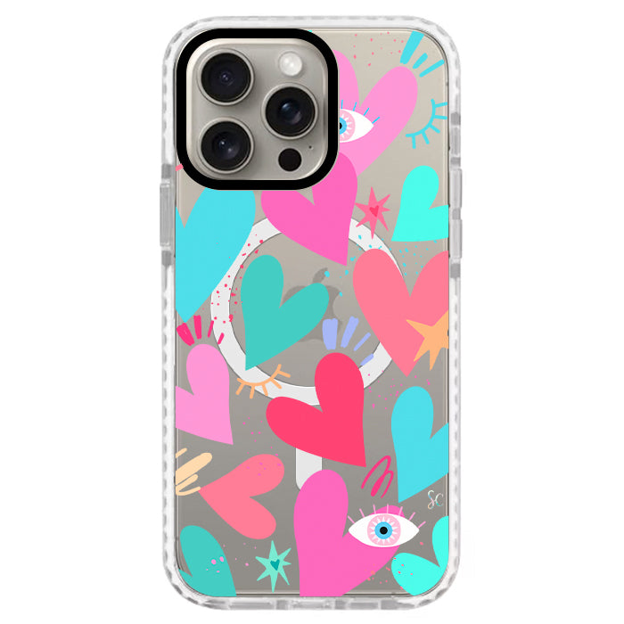 Case Celular Corazones 2 - iPhone