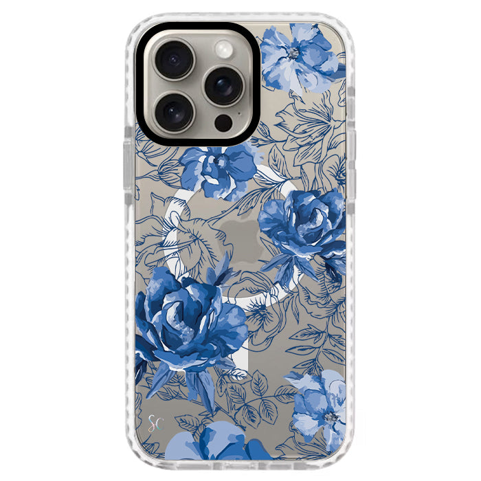 Case Celular Flores Azules - iPhone