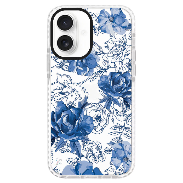 Case Celular Flores Azules - iPhone