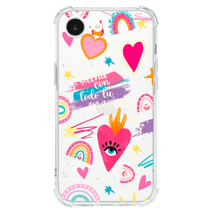 Case Celular Corazones 3 - iPhone