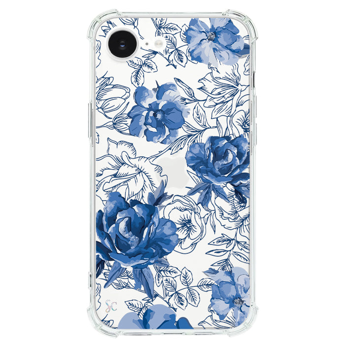 Case Celular Flores Azules - iPhone