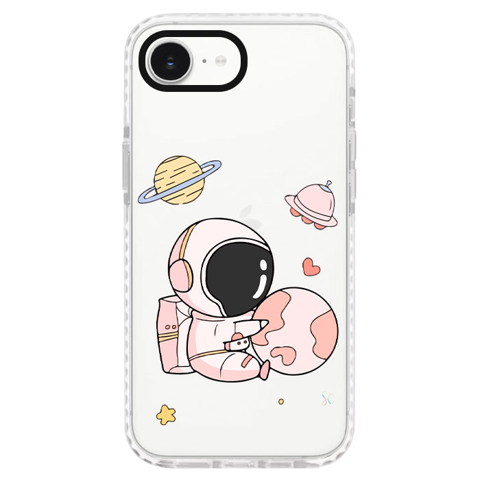 Case Celular Astronauta Rosa - iPhone