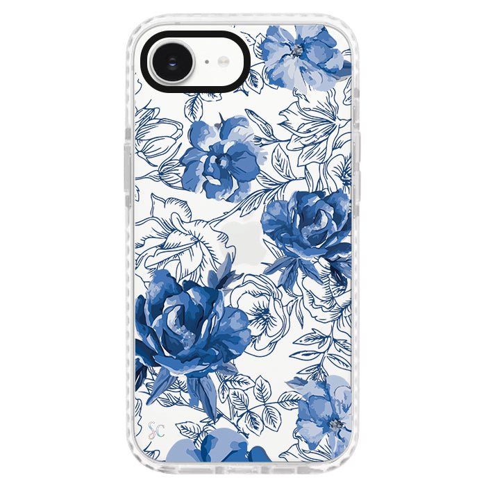 Case Celular Flores Azules - iPhone