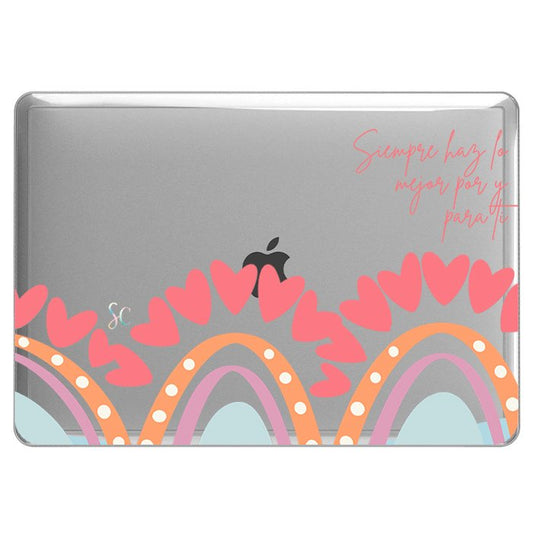 Case Macbook Transparente Arcoiris 2