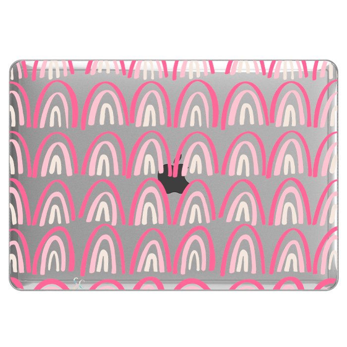 Case Macbook Transparente Arcoiris