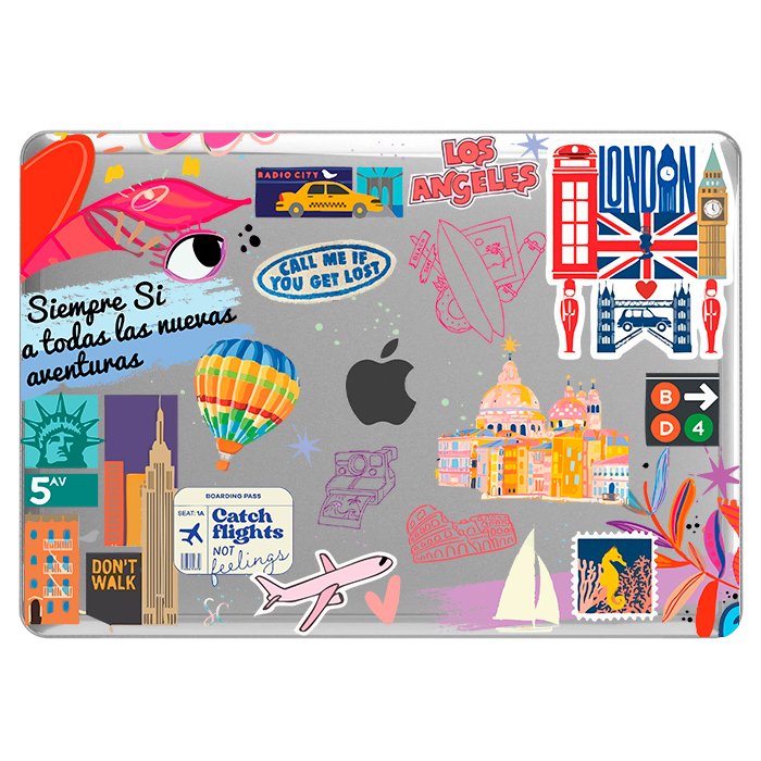 Case Macbook Transparente Aventuras