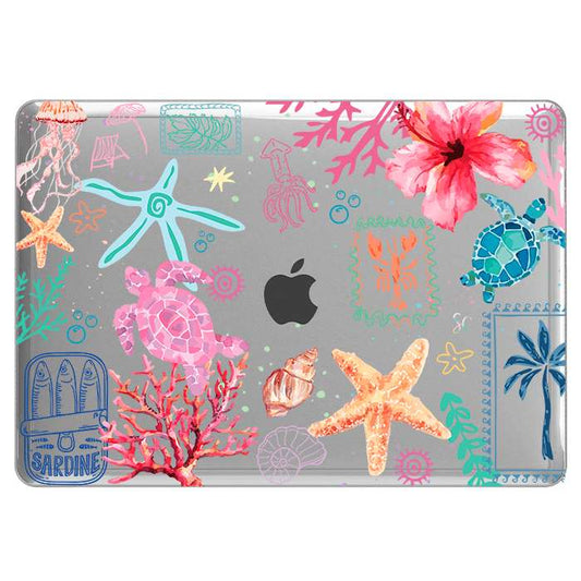 Case Macbook Transparente Beach