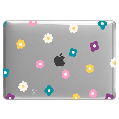 Case Macbook Transparente Flores