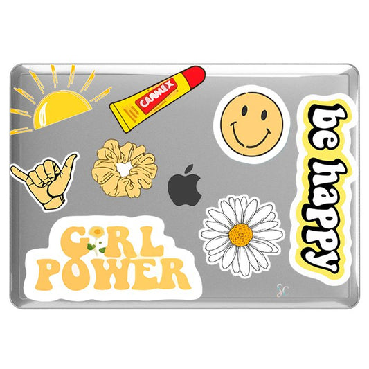 Case Macbook Transparente Girl Power