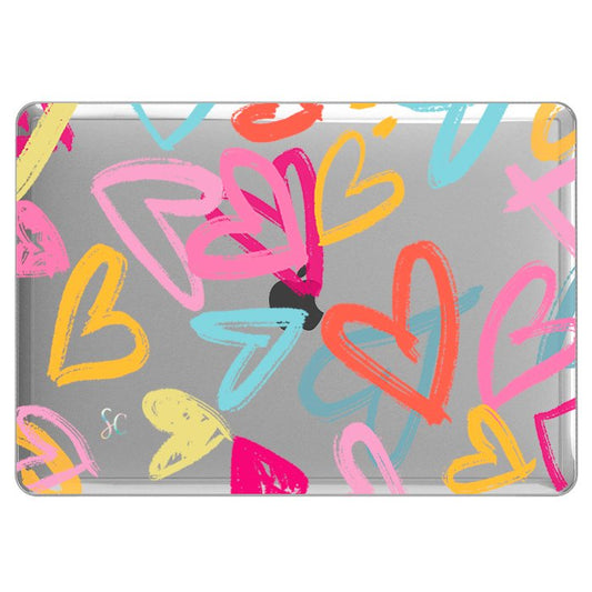 Case Macbook Transparente Heart